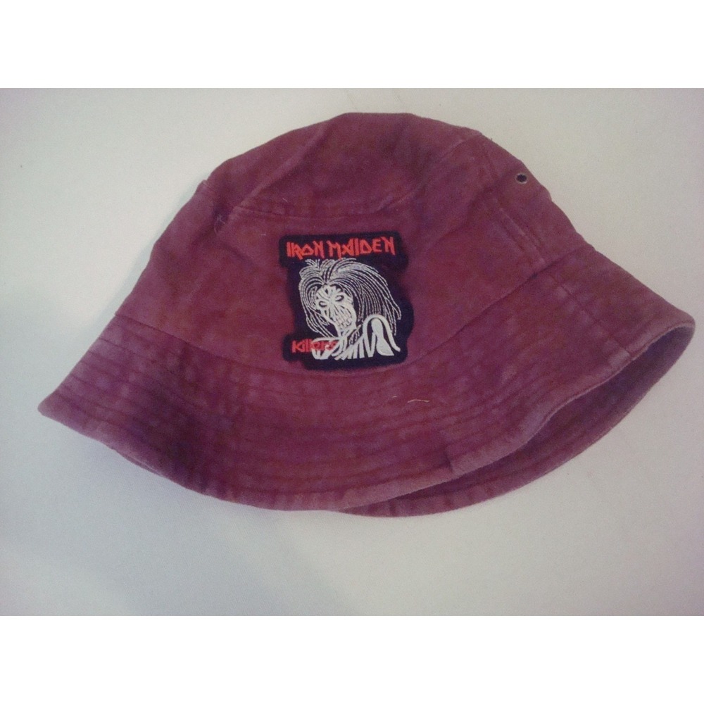 IRON MAIDEN BEACH FLOPPY BUCKET Y2K 90S HAT CAP VINTAGE DEADSTOCK FB